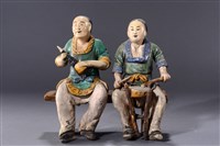 藏品(北管戲曲人物 (扁鼓、嗩吶))的圖片