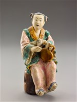 藏品(傳統音樂坐部伎人物塑像(小鑼))的圖片