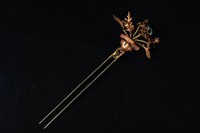 藏品(鎏金集瑞花籃釵)的圖片