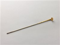 藏品(鎏金牡丹竹節簪)的圖片