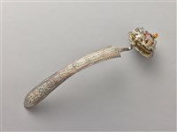 藏品(鎏金嵌寶蝶紋大頭簪)的圖片