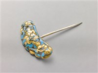 藏品(鎏金點翠牡丹紋簪)的圖片