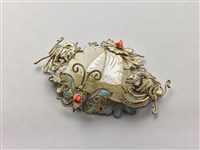 藏品(鎏金白玉蝶紋飾品)的圖片