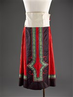 藏品(紅地緹花魚鱗百褶裙)的圖片