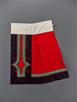 藏品(紅地緹花魚鱗百褶裙(右))的圖片