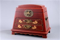 藏品(朱漆皮描金妝盒)的圖片