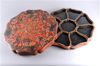 藏品(彩繪百花葵花形攢盒)的圖片
