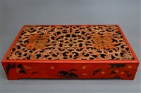 藏品(朱漆描金雙喜龍紋方盒(盒身))的圖片