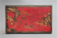 藏品(朱漆描金彩繪唐人詩意圖箱蓋)的圖片