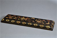 藏品(黑漆描金百花如意紋長方盒(盒蓋))的圖片