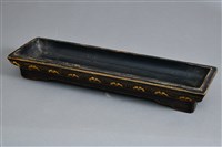 藏品(黑漆描金百花如意紋長方盒(盒身))的圖片