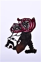 藏品(皮影戲偶頭-丑(戴帽留辮))的圖片