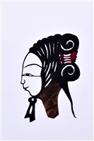 藏品(皮影戲偶頭-旦(遠行裝束))的圖片