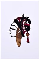 藏品(皮影戲偶頭-旦)的圖片