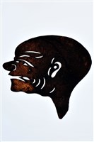 藏品(皮影戲偶頭-丑(大頭仔))的圖片