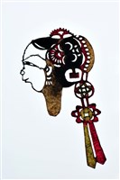 藏品(皮影戲偶頭-小旦)的圖片