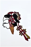 藏品(皮影戲偶頭-小旦)的圖片