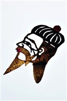 藏品(皮影戲偶頭-末(白鬚戴圓帽))的圖片