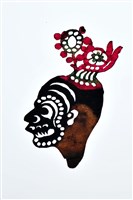 藏品(皮影戲偶頭-淨(戴冠))的圖片