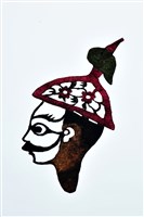 藏品(皮影戲偶頭-武丑(官兵))的圖片