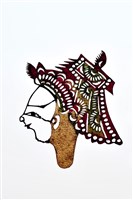 藏品(皮影戲偶頭-生(戴國公帽))的圖片