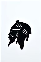 藏品(皮影戲偶頭-淨(黑鬚綁頭巾))的圖片