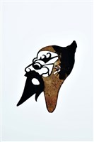 藏品(皮影戲偶頭-淨(黑鬚無巾頭))的圖片