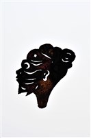 藏品(皮影戲偶頭-淨(黑短鬚無巾頭))的圖片