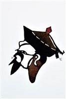 藏品(皮影戲偶頭-末(戴清官帽))的圖片