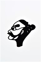 藏品(皮影戲偶頭-淨(黑髭無巾頭))的圖片