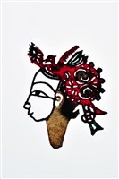 藏品(皮影戲偶頭-旦(戴鳳冠))的圖片