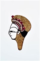 藏品(皮影戲偶頭-生(戴軟帽))的圖片