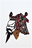 藏品(皮影戲偶頭-末(戴國公帽))的圖片