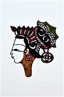 藏品(皮影戲偶頭-旦)的圖片