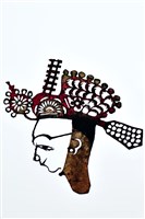 藏品(皮影戲偶頭-生(戴狀元帽))的圖片