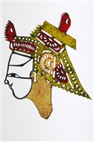 藏品(皮影戲偶頭-生(戴國公帽))的圖片