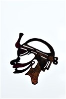 藏品(皮影戲偶頭-淨(綁頭帶))的圖片