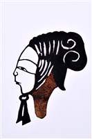 藏品(皮影戲偶頭-旦(遠行裝束))的圖片