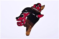 藏品(皮影戲偶頭-雜妖(戴冠))的圖片