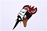 藏品(皮影戲偶頭-末(戴冠帽))的圖片