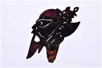 藏品(皮影戲偶頭-淨(紅鬚戴道冠))的圖片