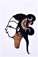 藏品(皮影戲偶頭-旦)的圖片