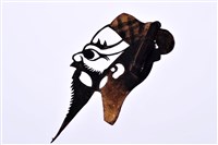 藏品(皮影戲偶頭-淨(黑鬚無巾頭))的圖片