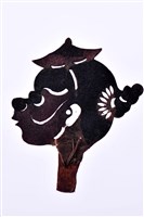 藏品(皮影戲偶頭-雜役)的圖片