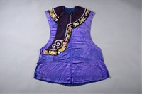 藏品(寶藍地圓領大襟女背心)的圖片