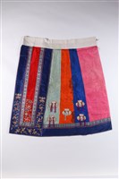 藏品(五色彩繡花蝶紋魚鱗百褶裙)的圖片