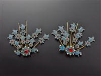 藏品(點翠頭面-花型釵)的圖片