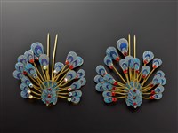 藏品(戲曲頭面－孔雀型簪)的圖片