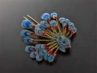 藏品(戲曲頭面－孔雀型簪)的圖片