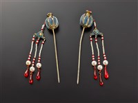 藏品(戲曲頭面－球型簪)的圖片